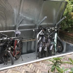 Fietsenberging in Bussum