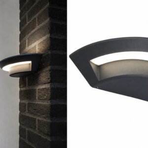 LUTEC Ghost – Buitenverlichting LED Wandlamp – Donkergrijs