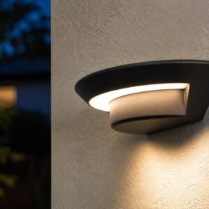 LUTEC Ghost – Buitenverlichting LED Wandlamp – Donkergrijs